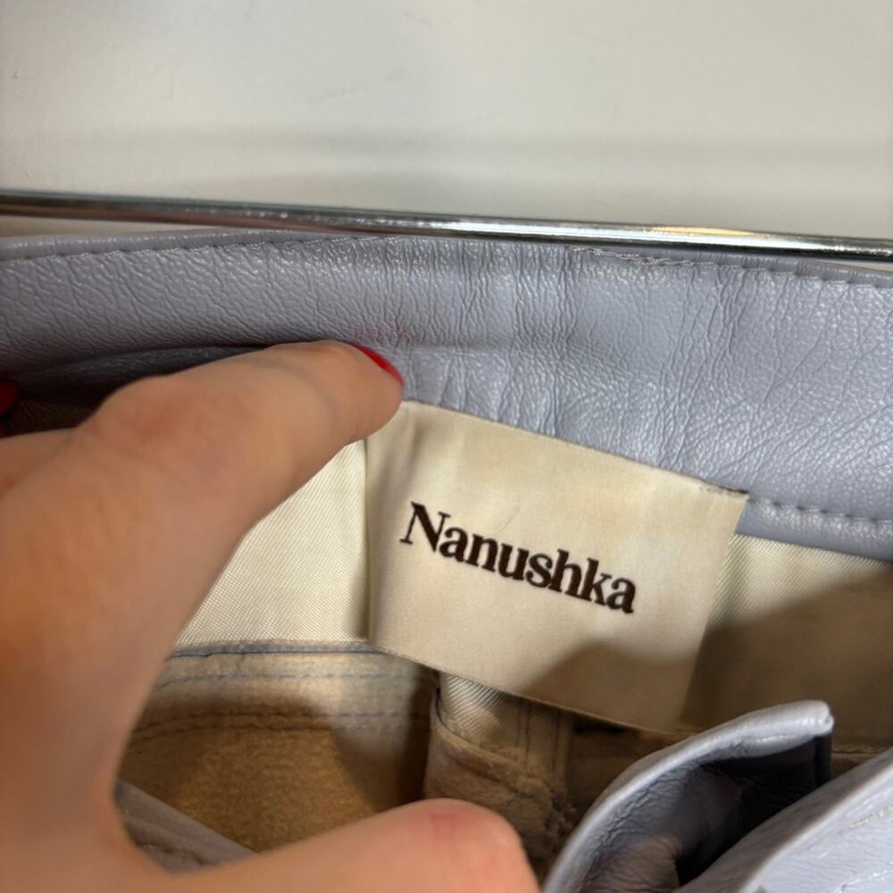 Nanushka Vegan Leather Tapered Trouser Pants - Picture 5 of 8